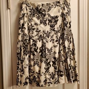 Ivory and black skirt